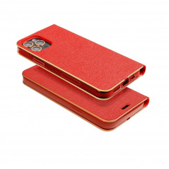 XIAOMI Redmi 12C Book Handytaschen LUNA Book Gold Elegant  Rot 