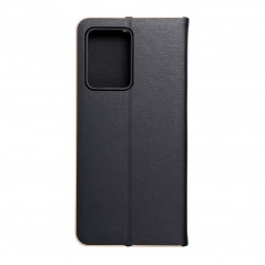 XIAOMI Redmi Note 12 Pro Plus 5G Book Handytaschen LUNA Book Gold Elegant  Schwarz