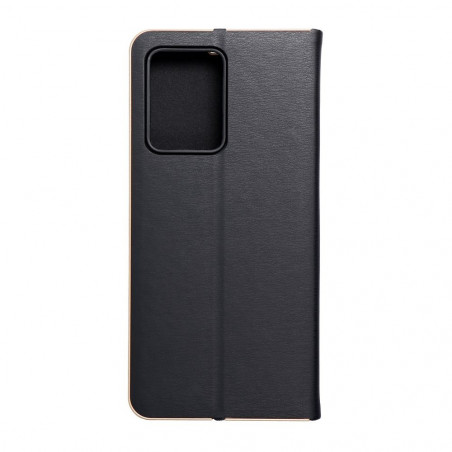 XIAOMI Redmi Note 12 Pro Plus 5G Book Handytaschen LUNA Book Gold Elegant  Schwarz