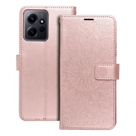 XIAOMI Redmi Note 12 4G Book Handytaschen MEZZO Book Mandala  Roségold 