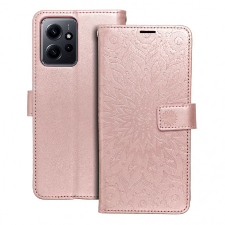 XIAOMI Redmi Note 12 5G Book Handytaschen MEZZO Book Mandala  Roségold 