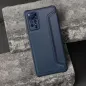 XIAOMI Redmi Note 12 Pro 5G Book Handytaschen Razor Book Kohlenstoff-Faser, Kohlenstoffmuster  Blau 