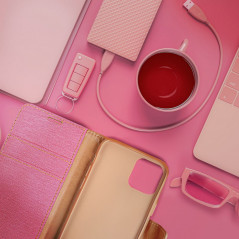 XIAOMI Redmi 12C Book Handytaschen CANVAS Book Rosa 