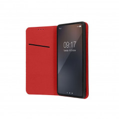 XIAOMI Redmi 12C Book Handytaschen Leather case SMART PRO Elegant  Rotwein 