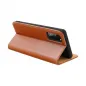 XIAOMI Redmi 12C Book Handytaschen Leather case SMART PRO Elegant  Braun 