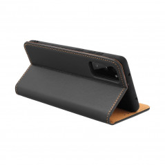 XIAOMI Redmi 12C Book Handytaschen Leather case SMART PRO Elegant  Schwarz 