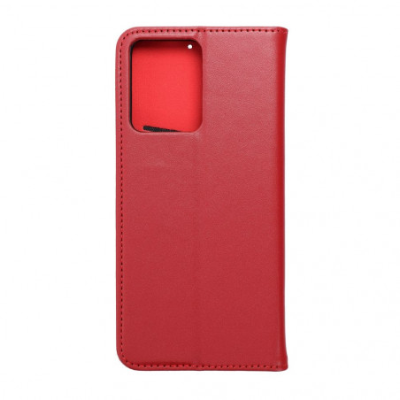 XIAOMI Redmi Note 12 4G Book Handytaschen Leather case SMART PRO Elegant  Rotwein 