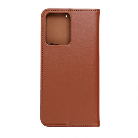 XIAOMI Redmi Note 12 4G Book Handytaschen Leather case SMART PRO Elegant  Braun