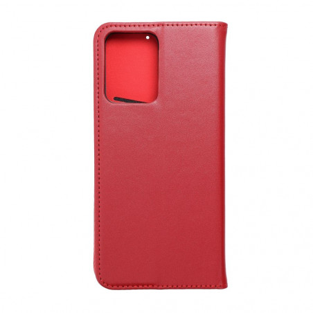 XIAOMI Redmi Note 12 5G Book Handytaschen Leather case SMART PRO Elegant  Rotwein 