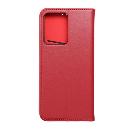 XIAOMI Redmi Note 12 Pro 5G Book Handytaschen Leather case SMART PRO Elegant  Rotwein