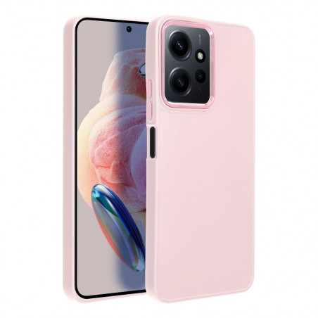 XIAOMI Redmi Note 12 4G Hülle FRAME Elegant  Puderrosa