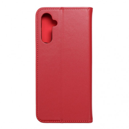 Samsung Galaxy A14 LTE Book Handytaschen Leather case SMART PRO Elegant  Rotwein 