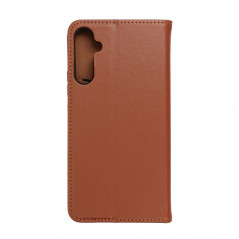 Samsung Galaxy A34 Book Handytaschen Leather case SMART PRO Elegant  Braun 