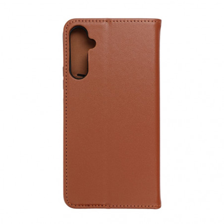 Samsung Galaxy A34 Book Handytaschen Leather case SMART PRO Elegant  Braun 