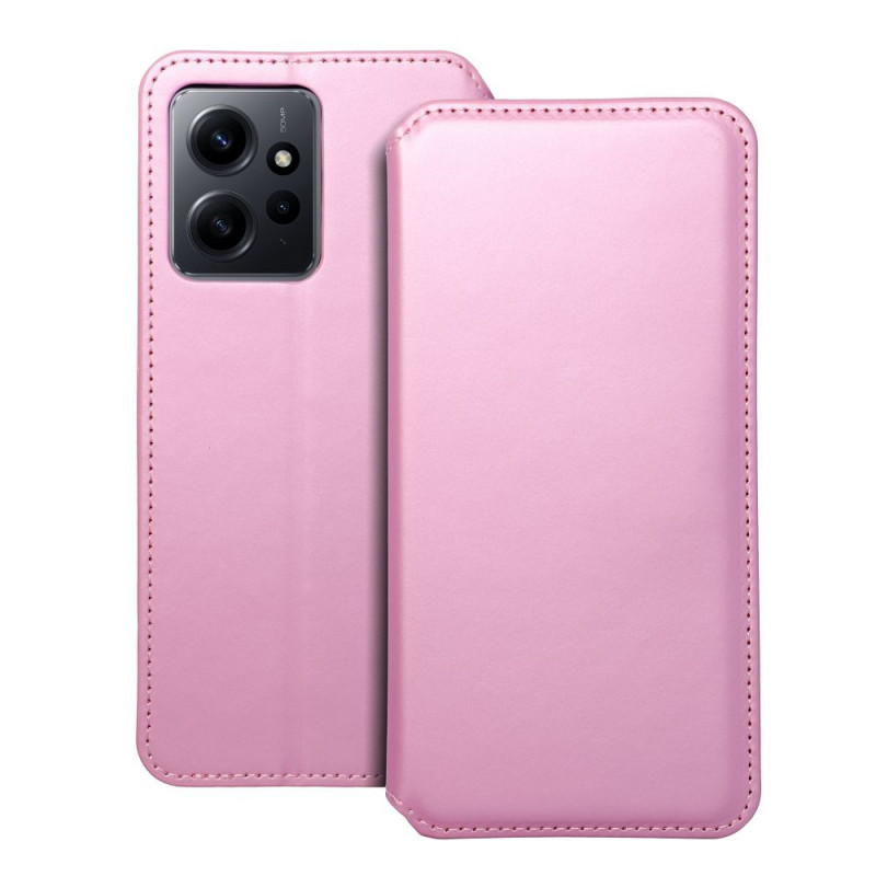 XIAOMI Redmi Note 12 4G Book Handytaschen Dual Pocket book Hell-Pink 