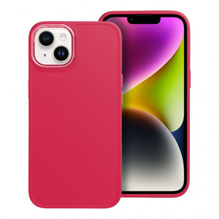 Apple iPhone 14 Hülle FRAME Elegant  Magenta 