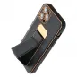 Apple iPhone 14 Hülle LEATHER Case Kickstand Schwarz 