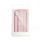 Apple iPhone 14 Hülle LEATHER Case Kickstand Rosa 