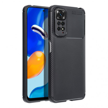 XIAOMI Redmi Note 9 Hülle Carbon premium Elegant  Schwarz 