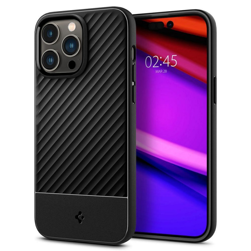 Apple iPhone 14 Pro Hülle Spigen Armor Elegant  Schwarz