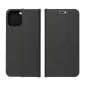 Apple iPhone 14 Pro Book Handytaschen LUNA Book Carbon Kohlenstoff-Faser, Elegant  Schwarz 