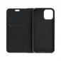 Apple iPhone 14 Pro Book Handytaschen LUNA Book Carbon Kohlenstoff-Faser, Elegant  Schwarz 