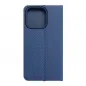 Apple iPhone 14 Pro Book Handytaschen LUNA Book Carbon Kohlenstoff-Faser, Elegant  Blau 