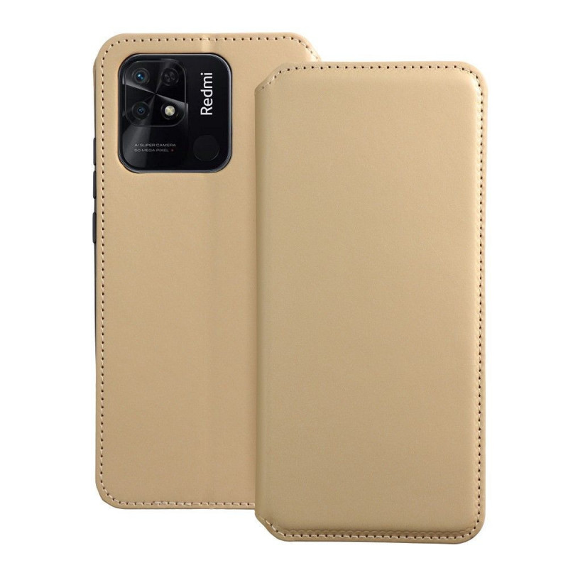 XIAOMI Redmi 10C Book Handytaschen Dual Pocket book Gold 