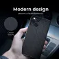 Apple iPhone 14 Book Handytaschen LUNA Book Carbon Kohlenstoff-Faser, Elegant  Schwarz 