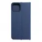 Apple iPhone 14 Book Handytaschen LUNA Book Carbon Kohlenstoff-Faser, Elegant  Blau 