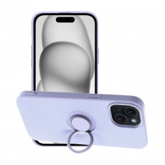 Apple iPhone 15 Hülle Silicone ring Lila (Violet) 