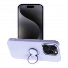 Apple iPhone 15 Pro Hülle Silicone ring Lila (Violet)