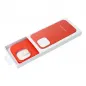 Apple iPhone 14 Plus Hülle Leather Mag Cover Elegant  MagSAFE  Rot 