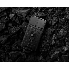 Apple iPhone 15 Plus Hülle Slide Armor Schwarz 