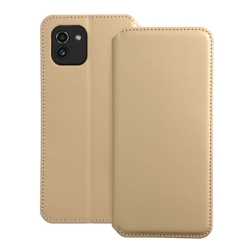 Samsung Galaxy A03 Book Handytaschen Dual Pocket book Gold 