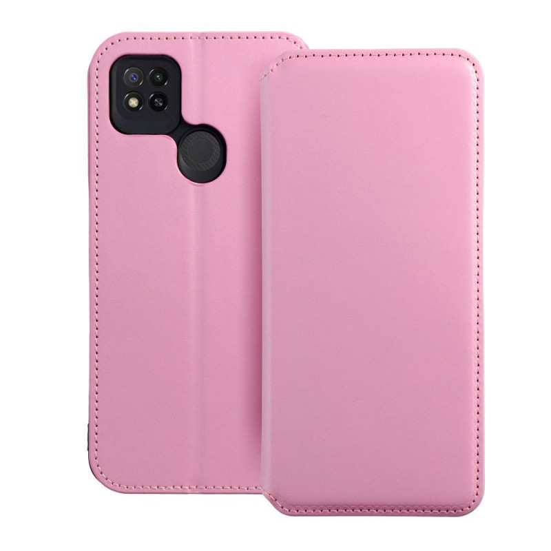 XIAOMI Redmi 9A Book Handytaschen Dual Pocket book Hell-Pink 