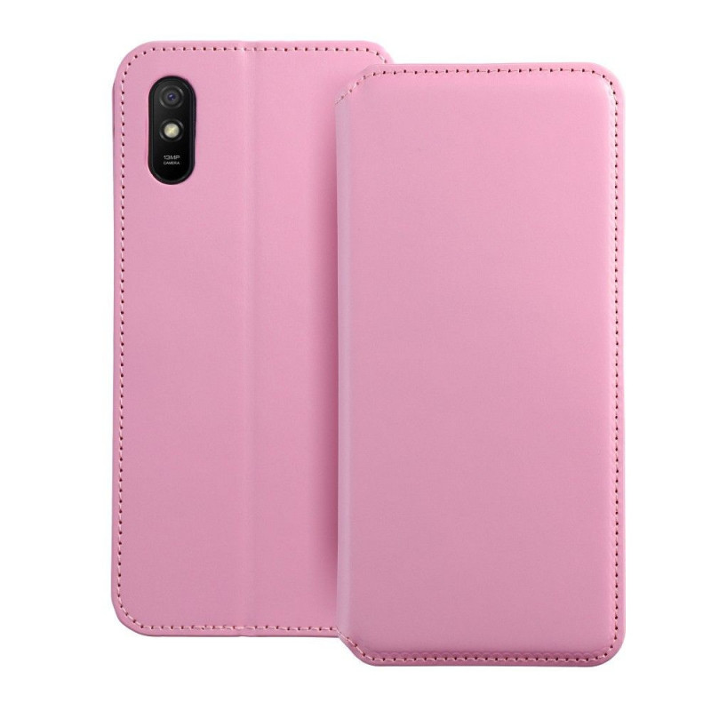 XIAOMI Redmi 9C Book Handytaschen Dual Pocket book Hell-Pink 