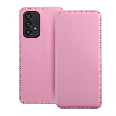 Samsung Galaxy A33 Book Handytaschen Dual Pocket book Hell-Pink