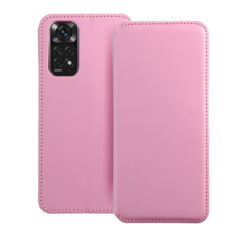 XIAOMI Redmi Note 11S Book Handytaschen Dual Pocket book Hell-Pink 