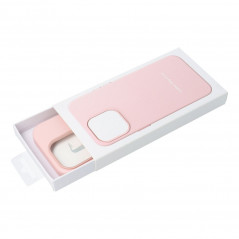 Apple iPhone 11 Hülle Leather Mag Cover Elegant  MagSAFE  Sandrosa 