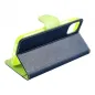 Apple iPhone 14 Pro Max Book Handytaschen Fancy Book Marine / Limette 