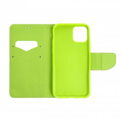 Apple iPhone 14 Pro Max Book Handytaschen Fancy Book Marine / Limette 