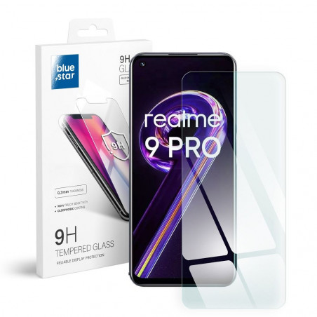 realme 9 Pro 5G Panzerglas Blue Star 9H Durchsichtbar 