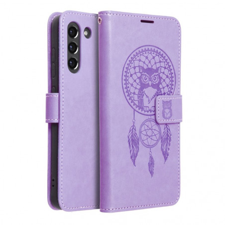 Samsung Galaxy S21 FE 5G Book Handytaschen MEZZO Book Traumfänger  Lila (Purple) 