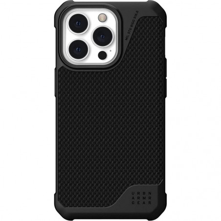 Apple iPhone 13 Pro Hülle Urban Armor Gear Metropolis LT Premium-Gehäuse   Kevlar Schwarz