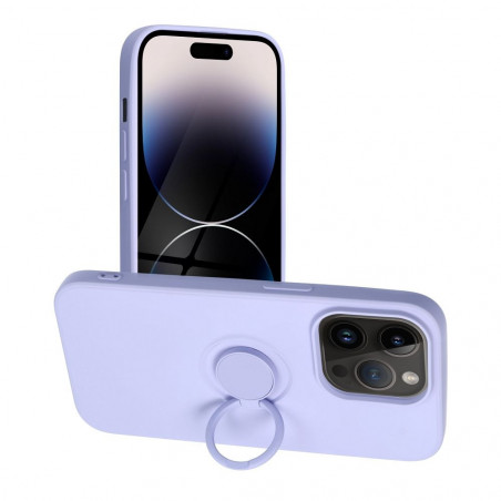 Apple iPhone 14 Pro Hülle Silicone ring Lila (Violet) 