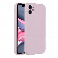 Apple iPhone 11 Hülle Silicone Mag Cover MagSAFE  Rosa 