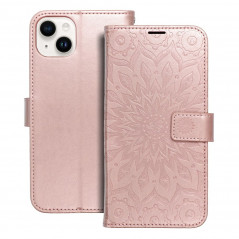 Apple iPhone 14 Plus Book Handytaschen MEZZO Book Mandala  Roségold