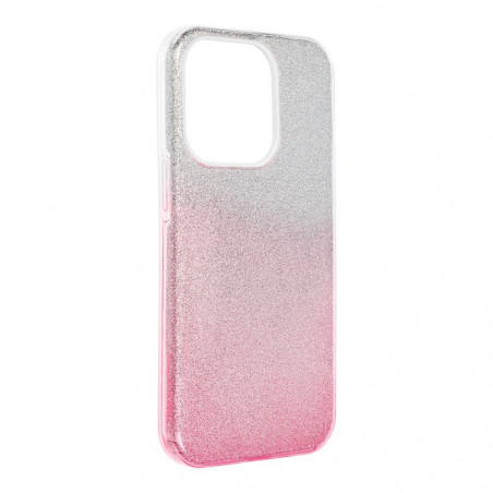 Apple iPhone 14 Pro Hülle Shining Transparent und Pink