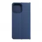 Apple iPhone 14 Pro Max Book Handytaschen LUNA Book Carbon Kohlenstoff-Faser, Elegant  Blau 